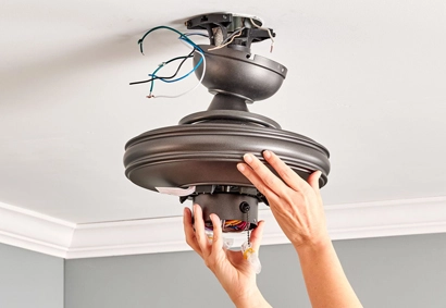 home maintenance ceiling fan install